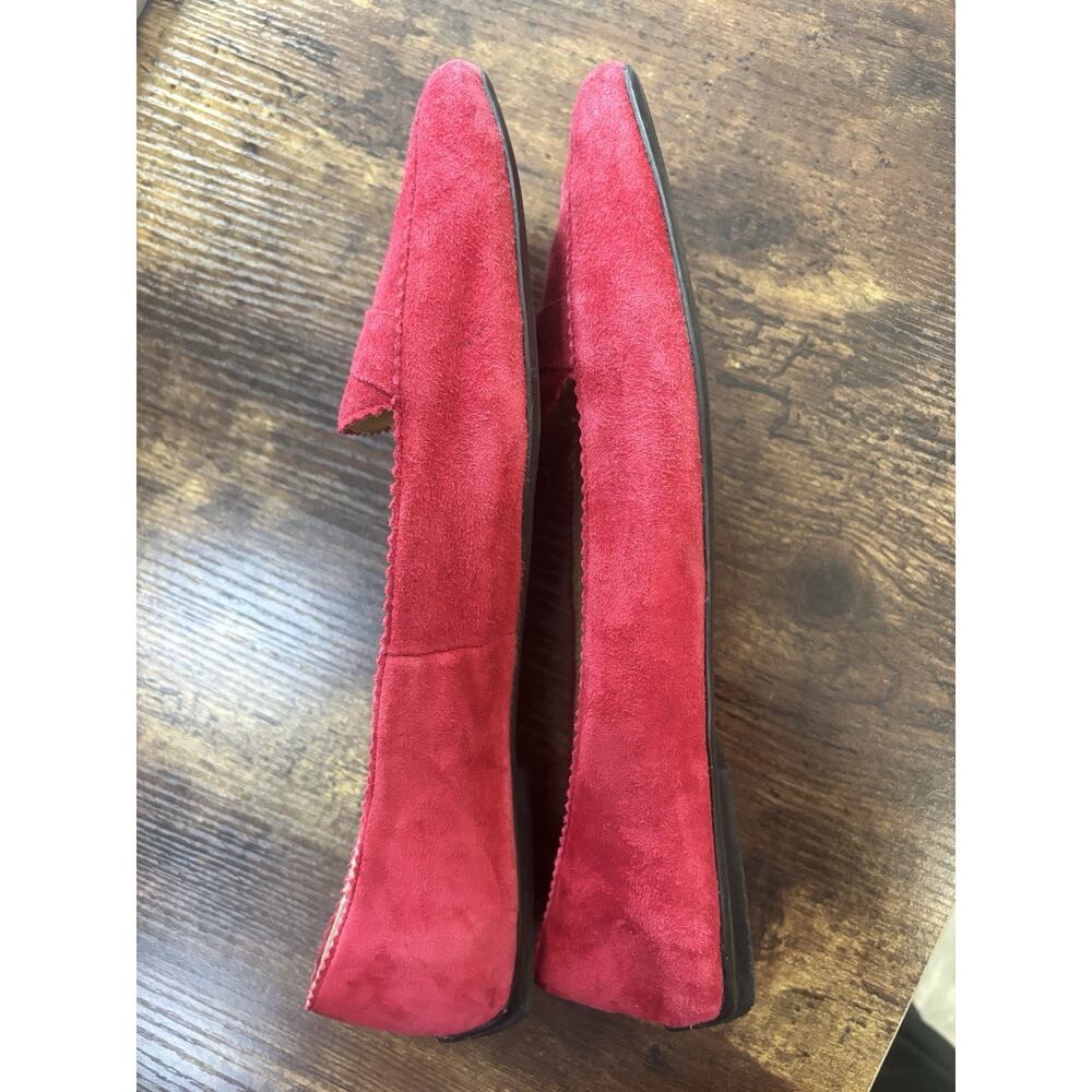Talbots Francesca Keepers in a vibrant red suede 10.5M - Picture 5 of 5
